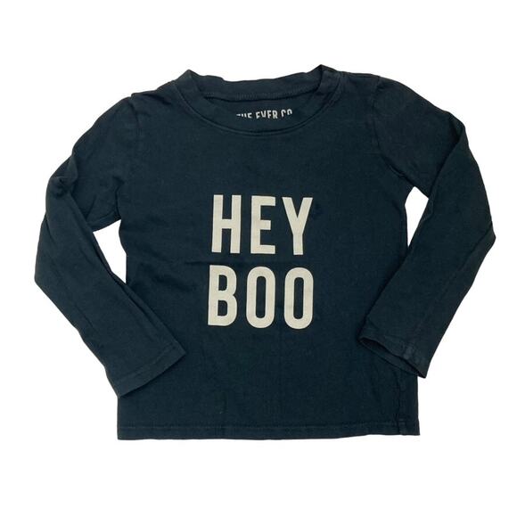 The Ever Co Hey Boo Long Sleeve Tee - Black - 18-24M - Picture 1 of 7